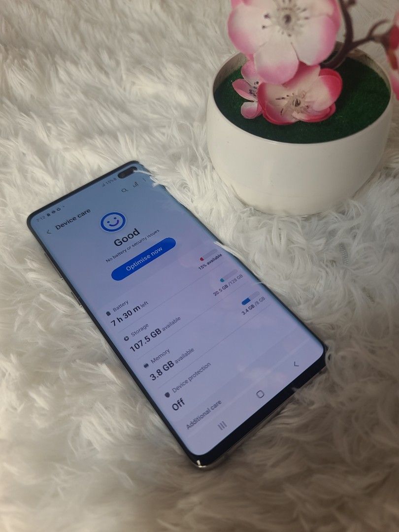 SAMSUNG S10 PLUS (Category: Samsung) located in Quezon City. Submitted by mubrogadgets (Listing ID 1340223011, Image 2). Description: 📍MGA KAMUBRO❗️SUPERSALE❗️ SAMSUNG S10 PLUS 🤩 8,500 ❌️ 8,000 ✅️ As the Galaxy S10, the Samsung Galaxy S10+ comes with a powerful Snapdragon 855 chip, a glass-and-metal construction, and a fingerprint reader built inside the display. It is bigger, however, meaning that you get a larger, 6.4-inch OLED screen and a l