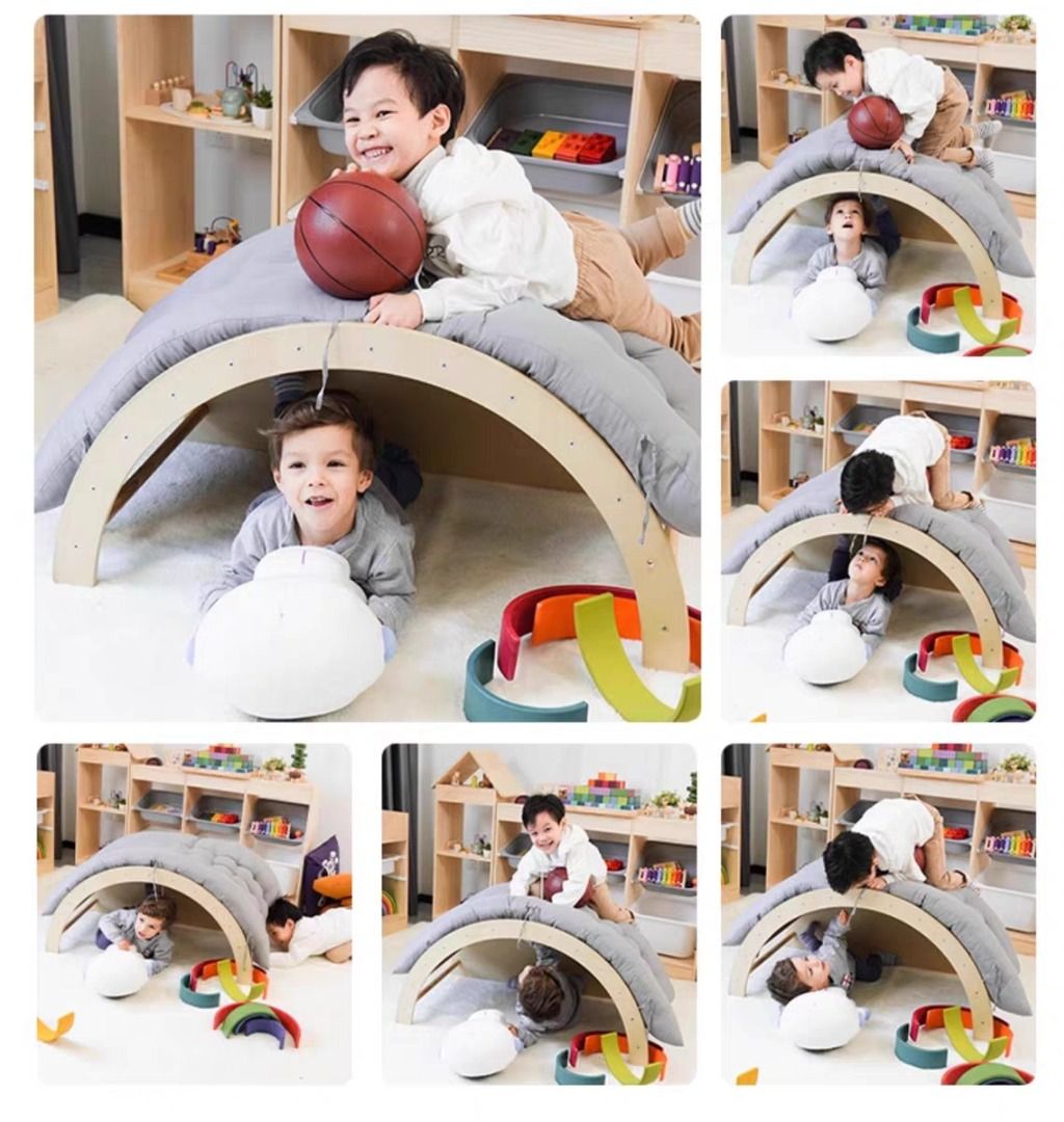 Toddler Rocker with Cushion Arch Shape Toddler Climber Baby Sensory ...
