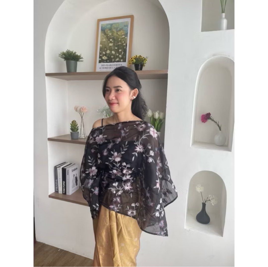 Top Baju Modern Kurung offshoulder