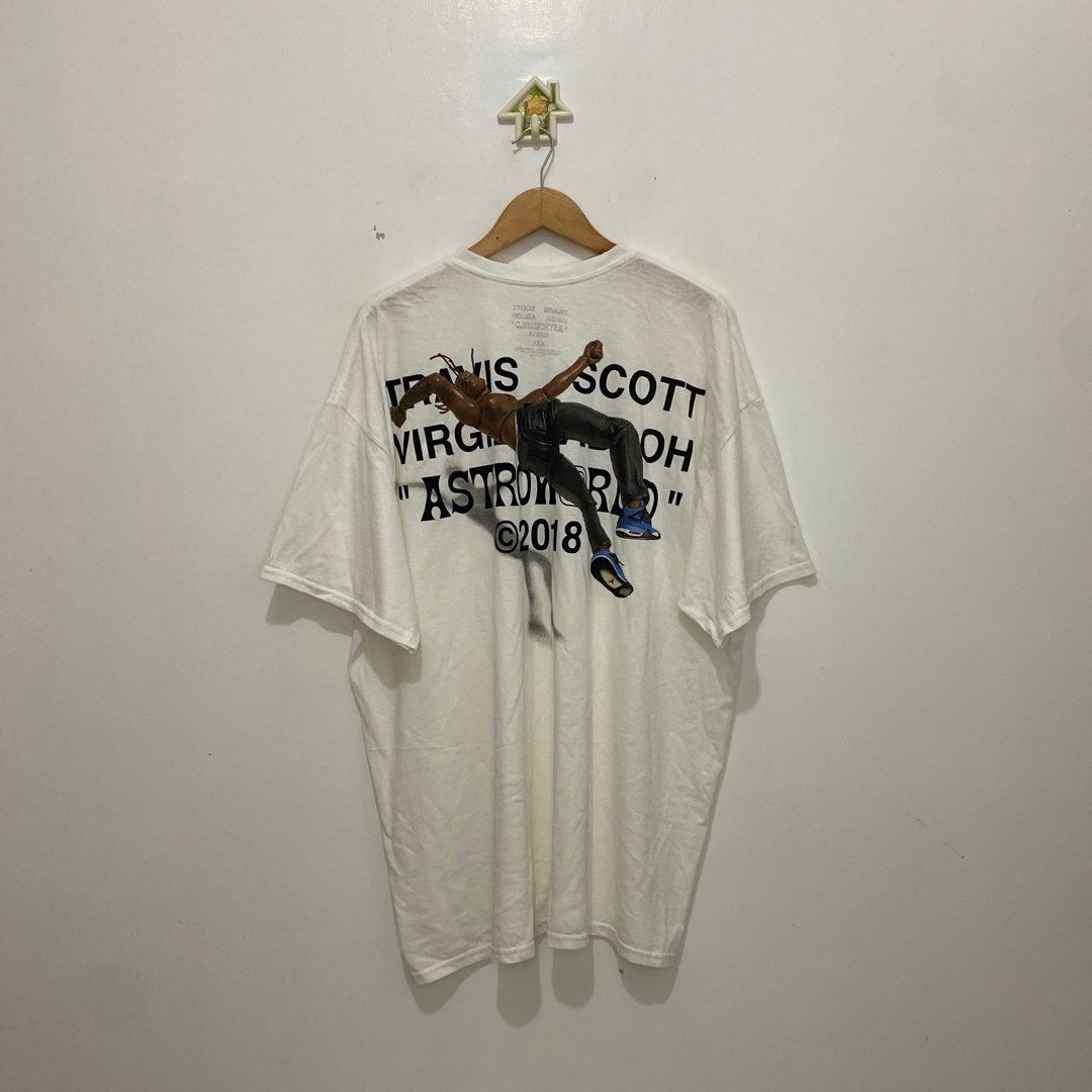Travis Scott Virgil Abloh By A Thread Tee Men s Fashion Tops Sets Tshirts Polo Shirts on Carousell