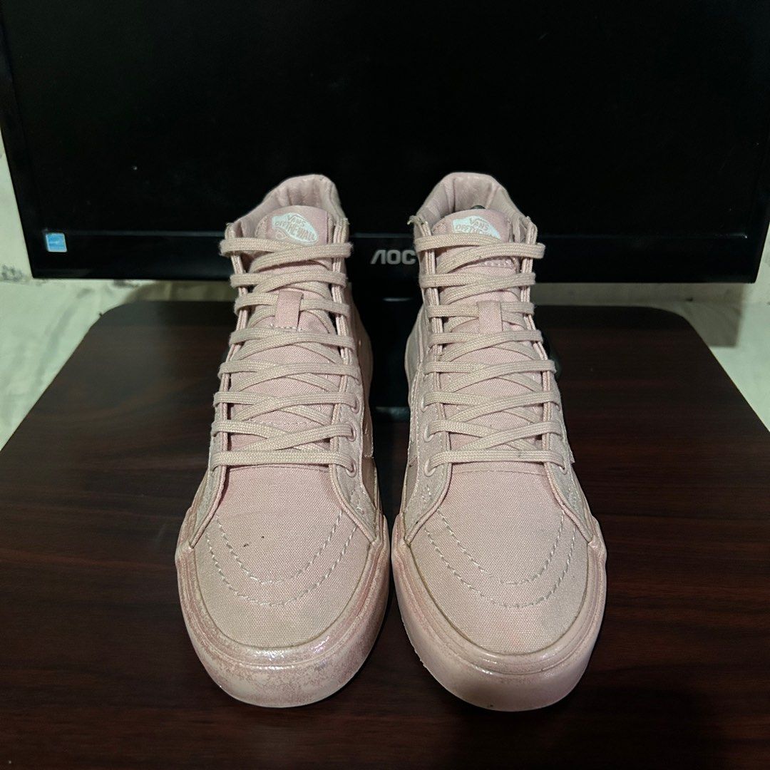 VANS SK8 HI MONO CANVAS PEACH BLUSH Women s Fashion Footwear Sneakers on Carousell