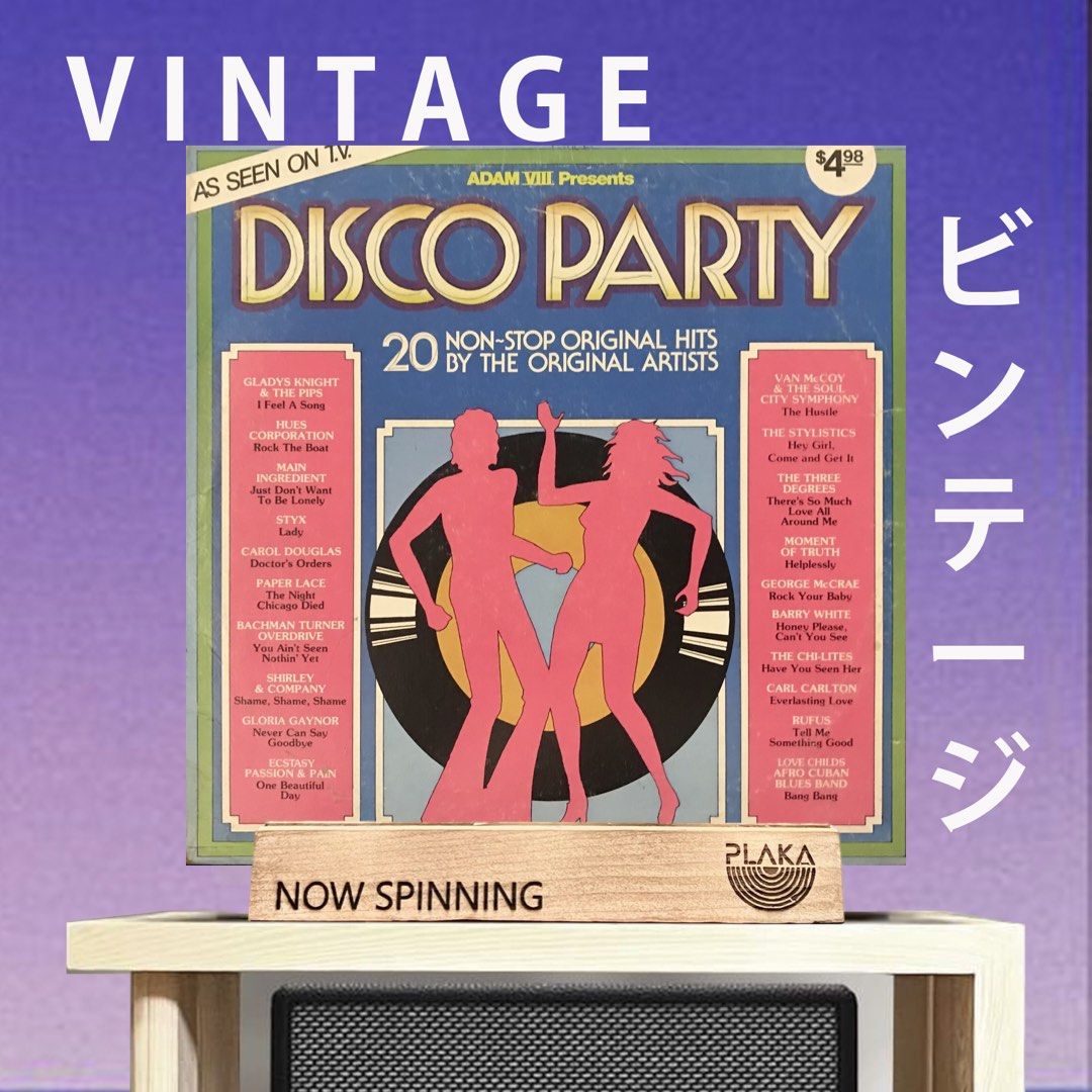 Various -Disco Party Vinyl LP Plaka (Category: Vinyls) located in Manila. Submitted by plaka.mnl (Listing ID 1340165948, Image 1). Description: Various - Disco Party 20 Non-Stop Original Hits from the Original Artists US Pressing Media Condition :Very Good (VG) With Scratches Jacket Condition: Very Good (VG) with Seamsplit & Penmarks Tracklist: A1 Van McCoy & The Soul City Symphony The Hustle A2 Stylistics* Hey Girl, Come And Get It A3 Gloria Gay