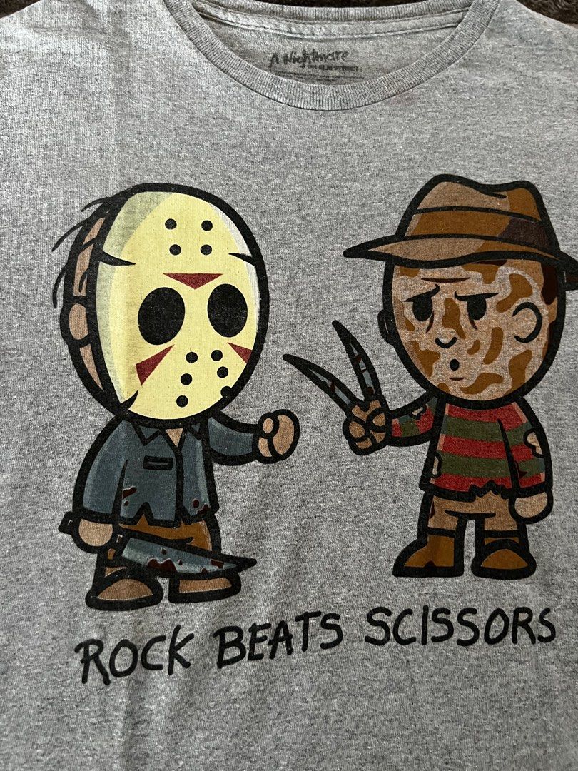 Vintage Nightmare on Elm st.tee (Category: Tshirts & Polo Shirts ) located in San Isidro. Submitted by icl0set (Listing ID 1340132754, Image 2). Description: Vintage Nightmare on Elm St. tee size M grey w19.5 L 27 very good condition .