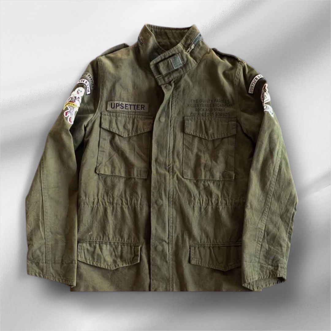 wacko maria m65 field jacket, Fesyen Pria, Pakaian , Baju