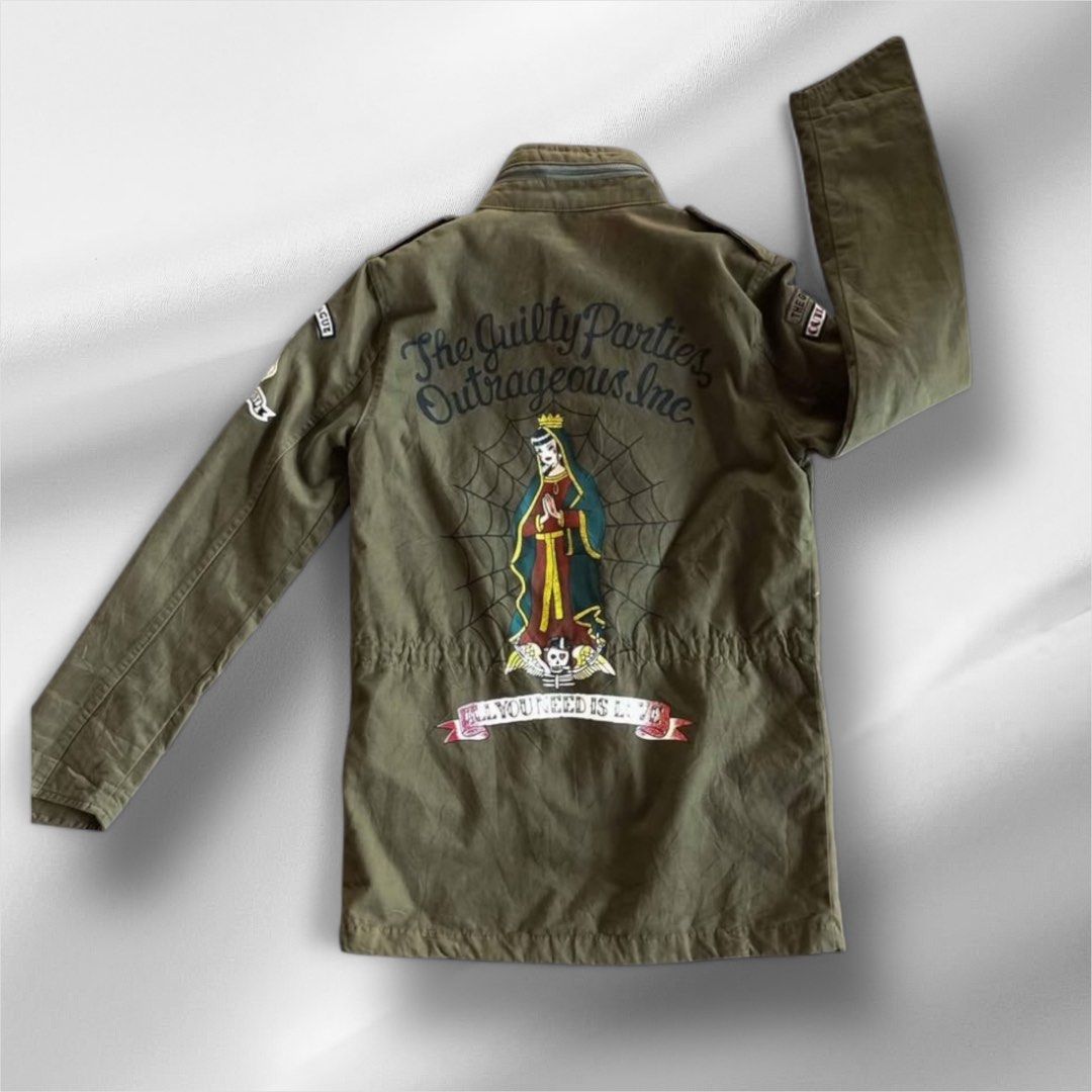 wacko maria m65 field jacket, Fesyen Pria, Pakaian , Baju