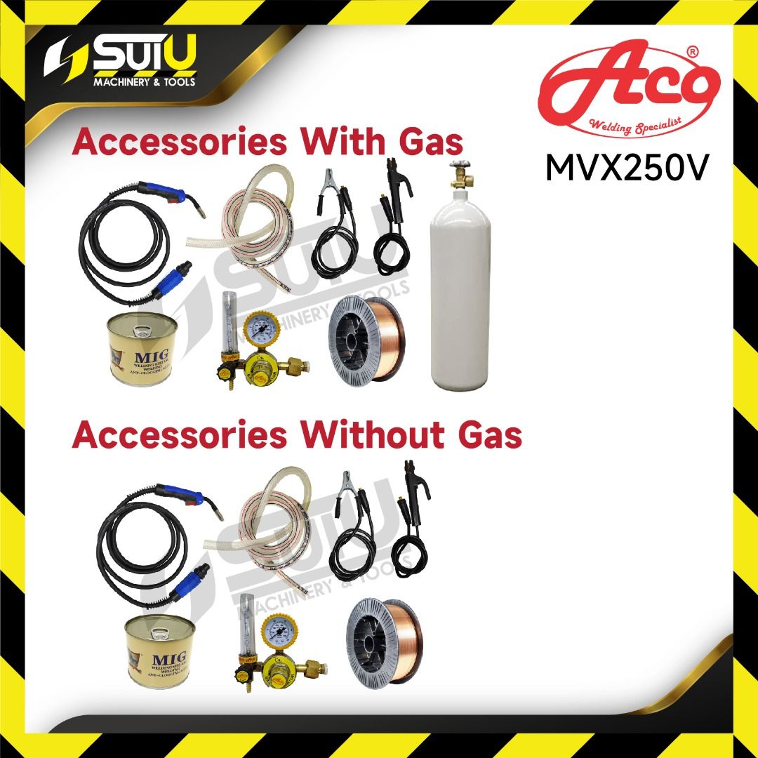 [WITHOUT GAS] ACO MVX250V / MVX 250V MIG Welding Machine / Mesin ...
