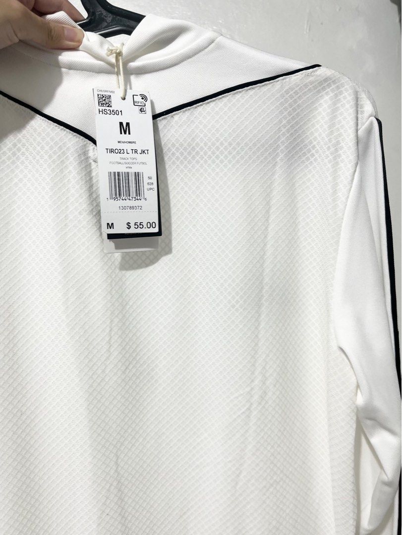Adidas Track Top—White (Category: Coats, Jackets and Outerwear) located in Quezon City. Submitted by declutter1111 (Listing ID 1340403537, Image 3). Description: REPRICED!!! New from 🇨🇦 Brand new with tags. .