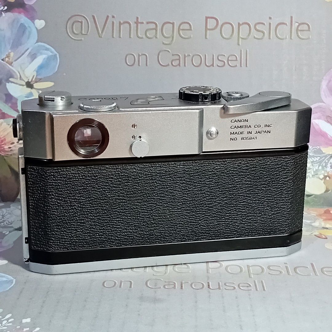 Canon 7 in excellent working condition READ (Category: Cameras) located in Paranaque City. Submitted by vintagepopsicle (Listing ID 1340378681, Image 3). Description: Canon 7 Rangefinder in excellent working condition. All shutterspeeds fires. RF is good. Lightmeter works but accuracy may be off due to age. Pls examine actual pics here as they are part of the description. Sold only as it is. Gcash and then we lalamove..