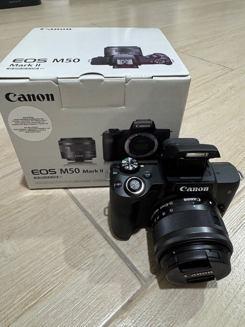 Canon M50 mark ii with 15-45mm kit, Photography, Cameras on Carousell