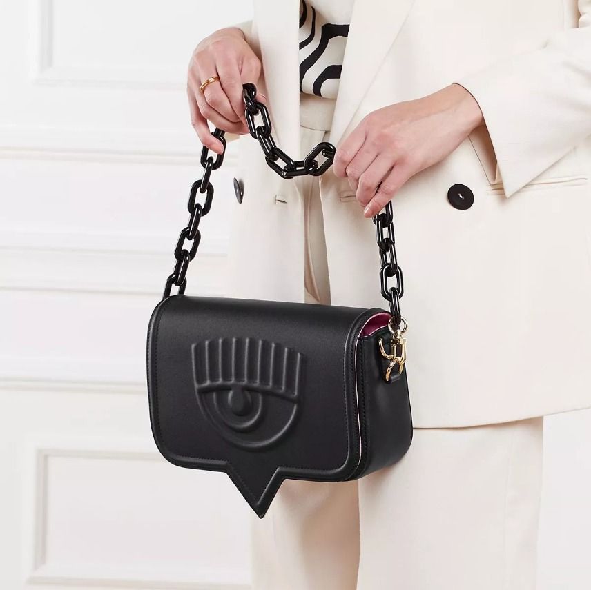 CHIARA FERRAGNI EYELIKE BIG BAG (Category: Luxury Bags & Wallets) located in Surigao. Submitted by SecondChances_1993 (Listing ID 1340428231, Image 2). Description: Selling Low <3 CHIARA FERRAGNI EYELIKE BIG BAG Complete Inclusions 2 Slings, Dust Bag and Box Used once RFS : Need Funds *Box has a minimal issue pero the quality of everything is still superb! .