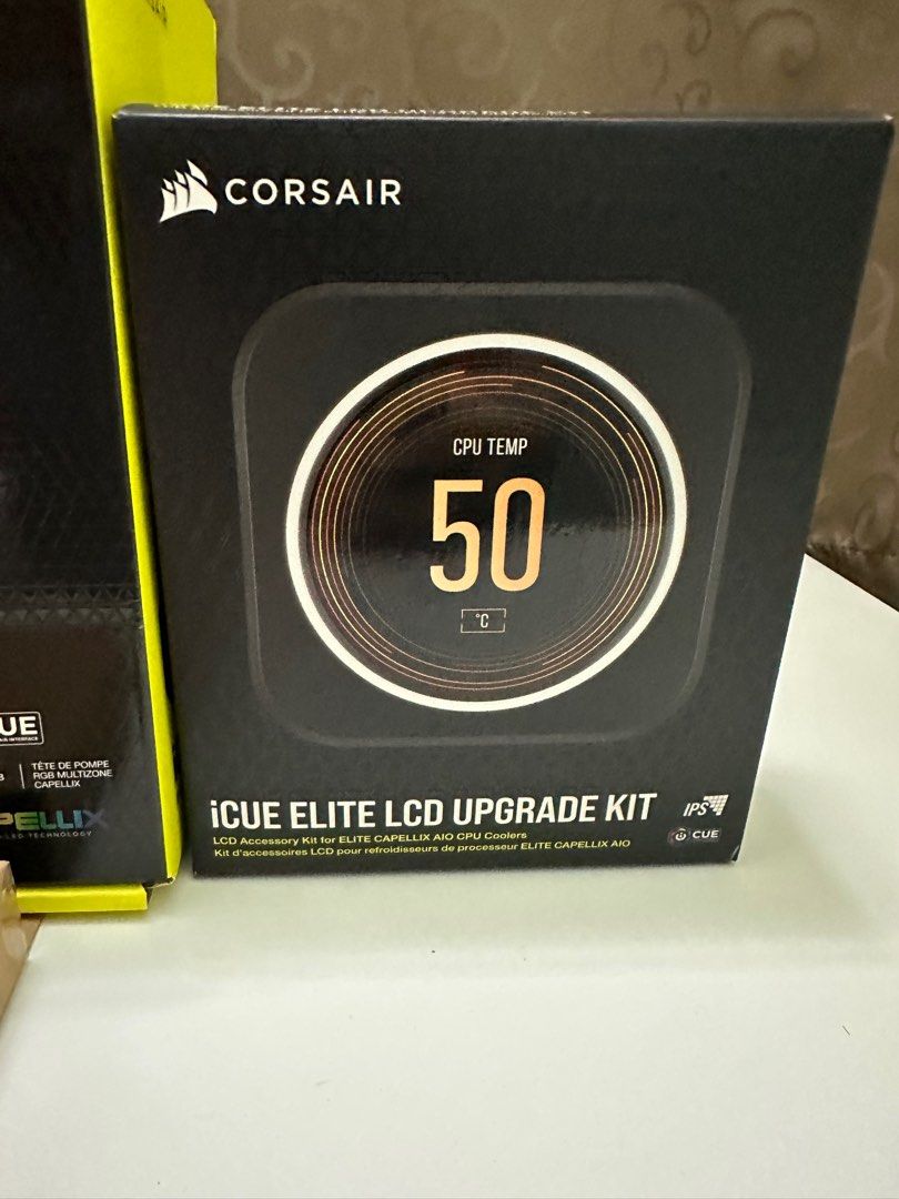 Corsair H100i and Elite LCD (Category: Computer Parts) located in Mandaluyong City. Submitted by kups96 (Listing ID 1340308582, Image 3). Description: Corsair H100i capellix with am4 bracket. Opened only to inspect content. Including Elite LCD upgrade kit and nzxt internal hub. Rfs: did not push through with 2nd pc build. .