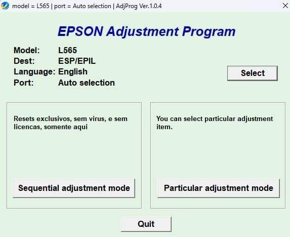 EPSON RESETTER LIFETIME USE (Category: Printers, Scanners & Copiers) located in Manila. Submitted by jhimdiaz12158 (Listing ID 1340414311, Image 2). Description: EPSON RESETTER (LIFETIME) Epson Adjustment Program is the solution for all your problem related to Epson Printers. One of the most common problems with Epson printers is Waste Ink Pads Counter Overflow Error. In this problem, an error message “A printer’s ink pad is at the end of its ser