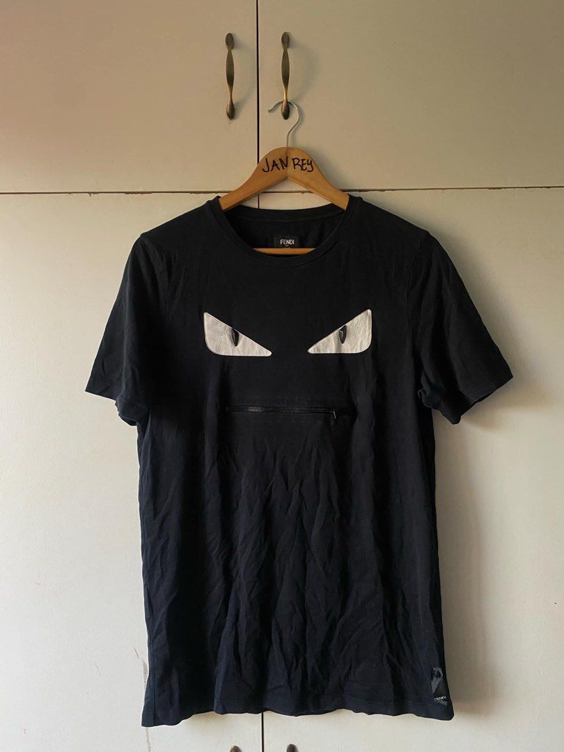 Fendi zip mouth t shirt sales
