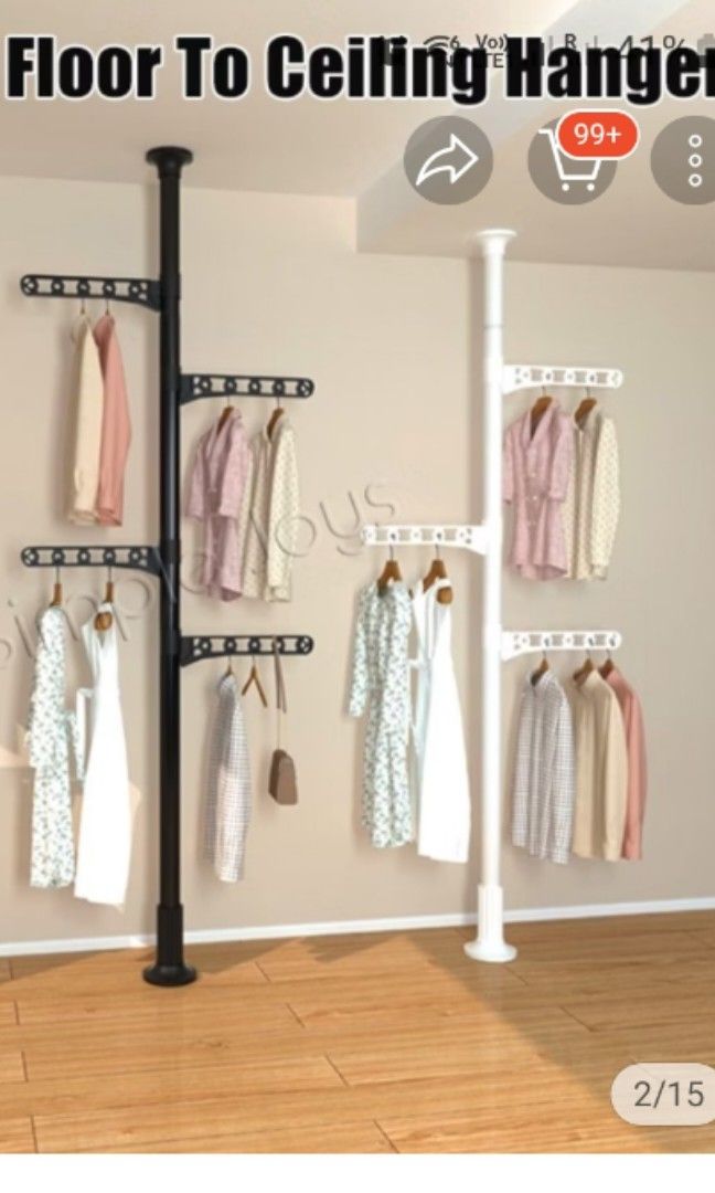 Floor to Ceiling Drying Rack