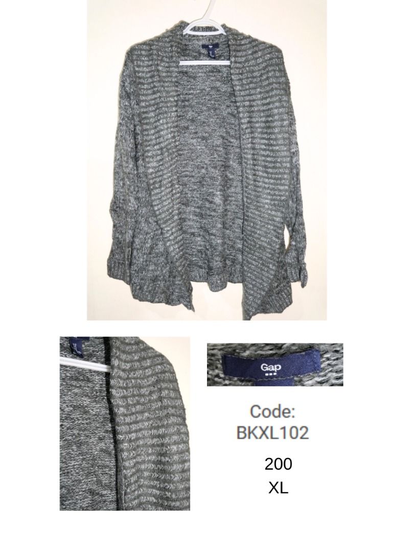 gray quality cardigan (Category: Coats, Jackets and Outerwear) located in Manila. Submitted by 3rdhandthings (Listing ID 1340406123, Image 1). Description: .