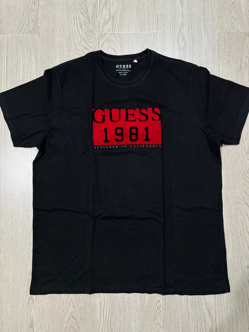 Guess tshirt XXL on Tag Men s Fashion Tops Sets Tshirts Polo Shirts on Carousell