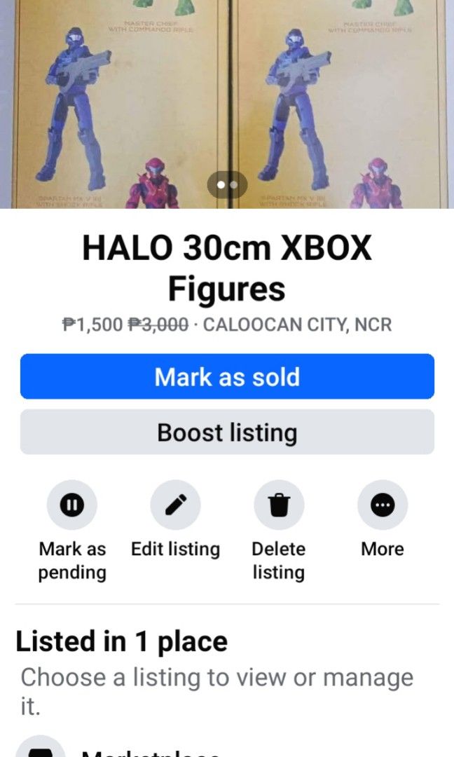 HALO 30cm Xbox Figure (Category: Figurines & Statues) located in Caloocan City. Submitted by RAMBOtoys (Listing ID 1340328980, Image 2). Description: .