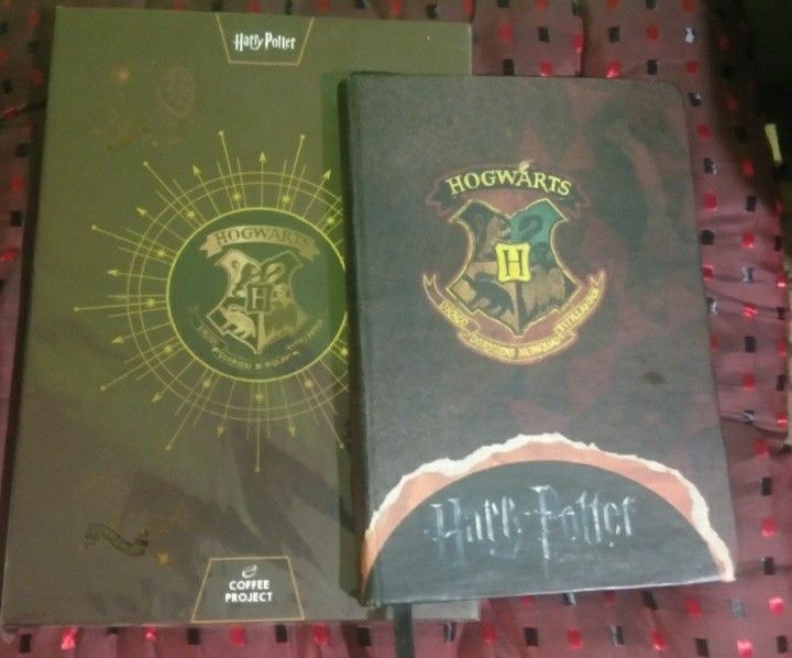 Harry Potter Collection Hardbound High Quality Planner/Journal & Notebook tags Starbucks (Category: Stationery & School Supplies) located in Pasig City. Submitted by castlecrest (Listing ID 1340418180, Image 2). Description: 1. Planner Journal Notebook Large Size Aesthetic Harry Potter design. This planner has a calendar date /year. Good for taking notes only. Lots of empty pages where you can get ccreative . High quality: Thick pages, hard bound