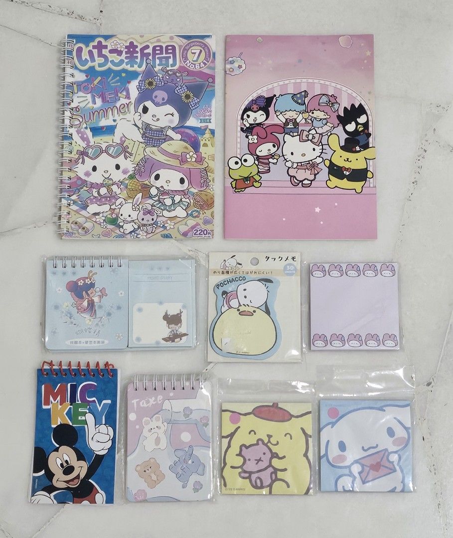 Lined Notebooks/Notepad/Post-it Notes Set (Category: Stationery & School Supplies) located in Singapore. Submitted by skyhasnolimit (Listing ID 1340468267, Image 1). Description: Lined Notebooks/Notepad/Post-it Notes Set A or Set B Selling each set @$4.