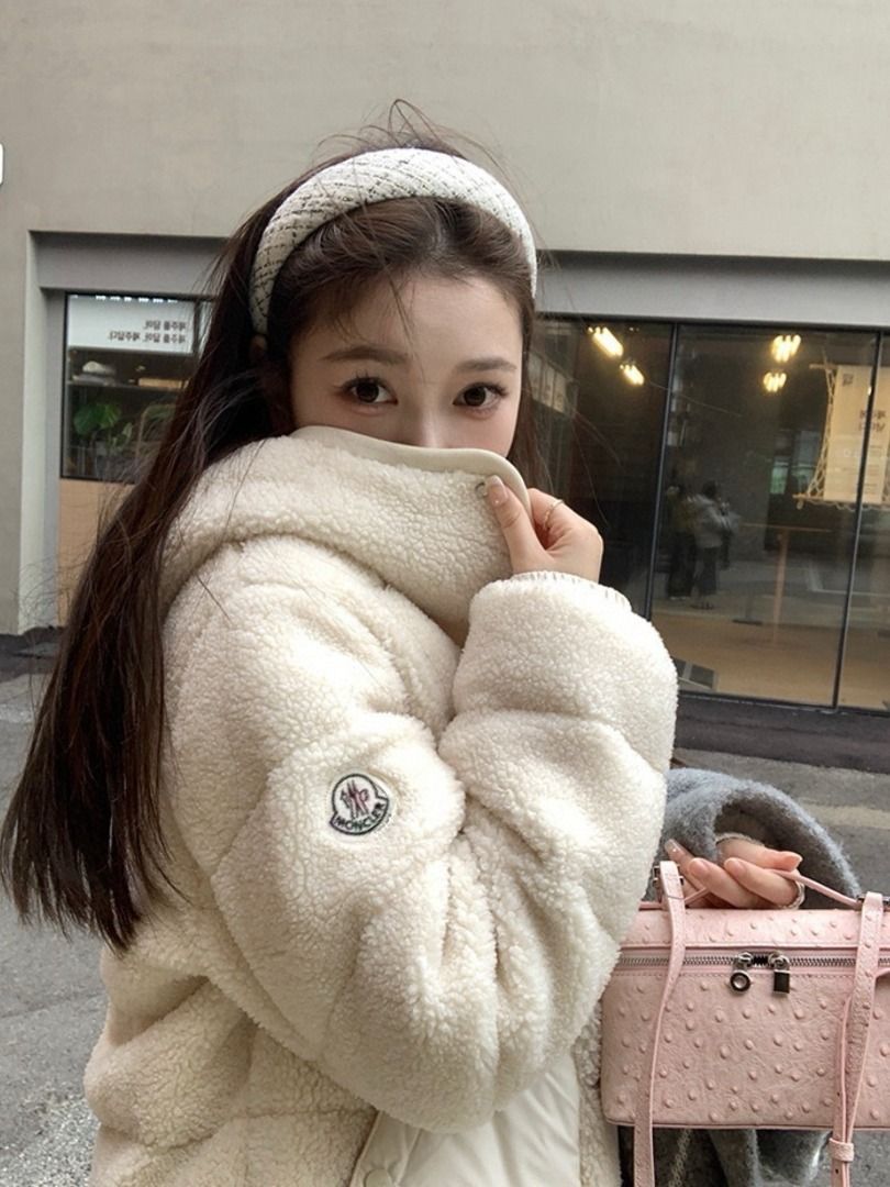 Moncler fur hood puffer jacket online