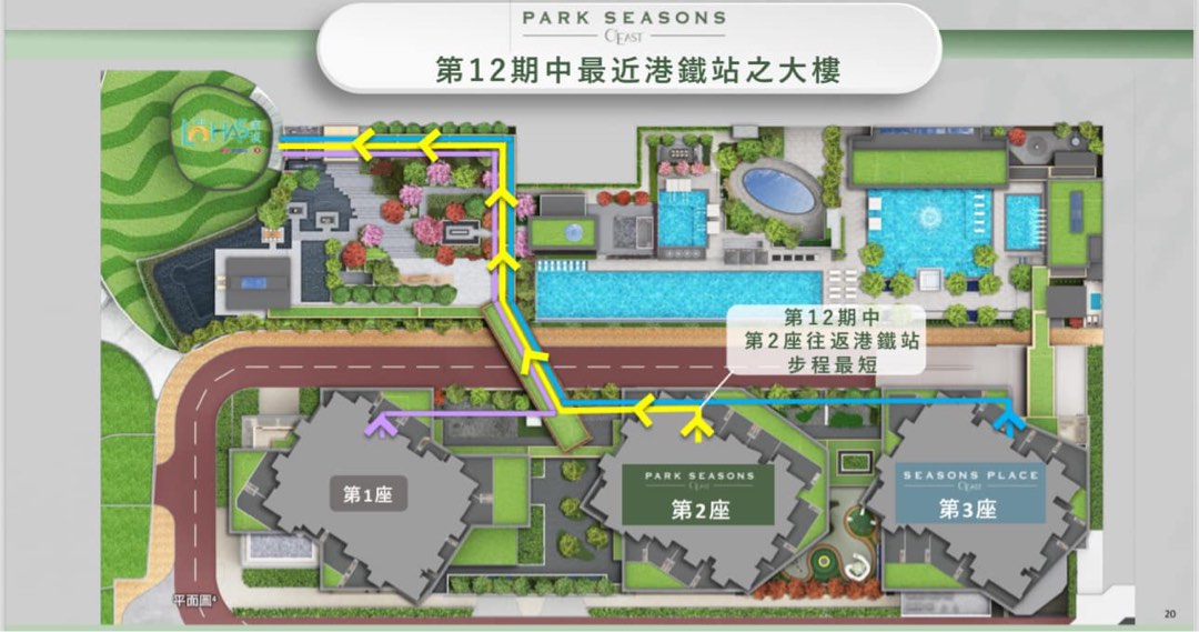 *Park Seasons* ⬆️ Wheelock Properties' recent representative work 👏🏻 Starting from HK$14,018,000 after discount, only one unit left *Genuine LOHAS Park Station integrated - ideal for both living and rental* *HK Property new development - residential estate*64077577068034114