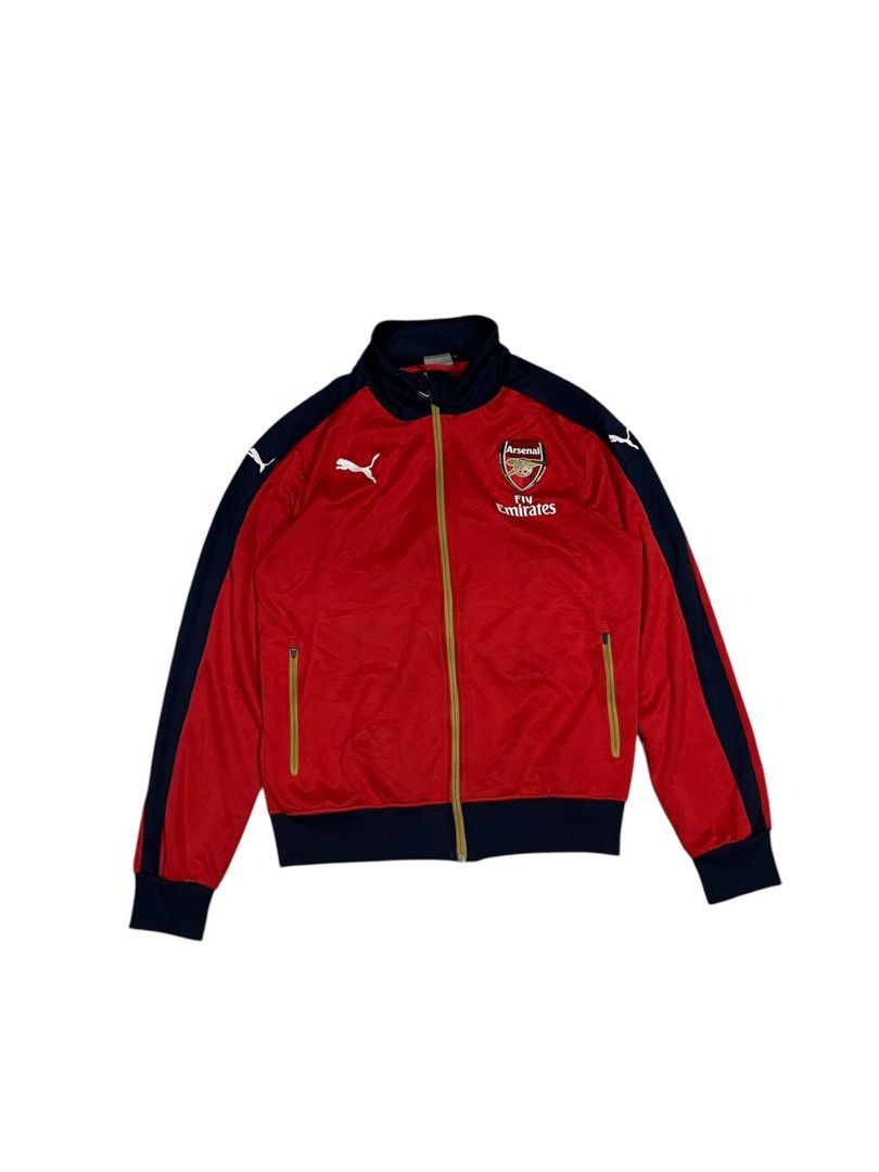 Puma Arsenal Fly Emirates Track Jacket Men s Fashion Coats Jackets and Outerwear on Carousell