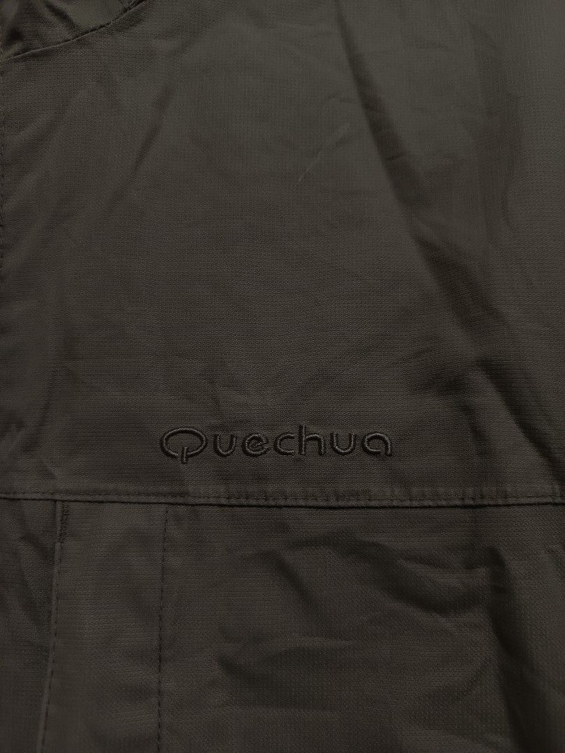 Quechua jacket zipped (no hood) (Category: Coats, Jackets and Outerwear) located in Malabon City. Submitted by flowstate_rem (Listing ID 1340328695, Image 3). Description: issue pin hole tas minimal stains 4 pockets all zippers are working smoothly velcro all goods color rate 9.3/10 dimensions w - 23 h - 29 +sf.