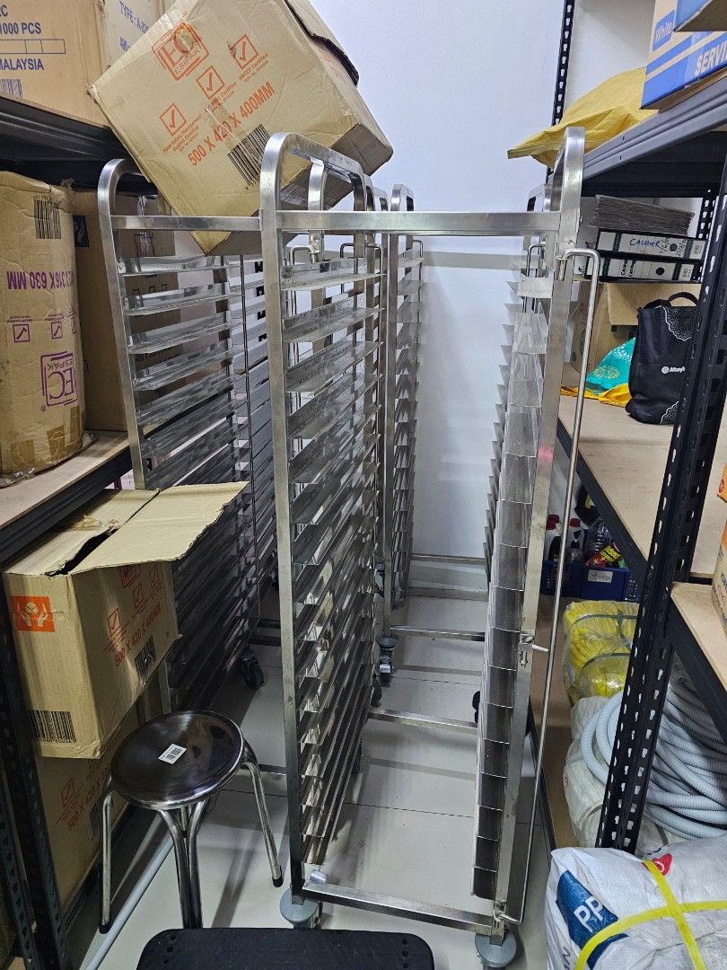 Cake Trolley Rack 16 Tier Cooling Stainless Steel Trolleys Baker Rack Cake Rack For ...
