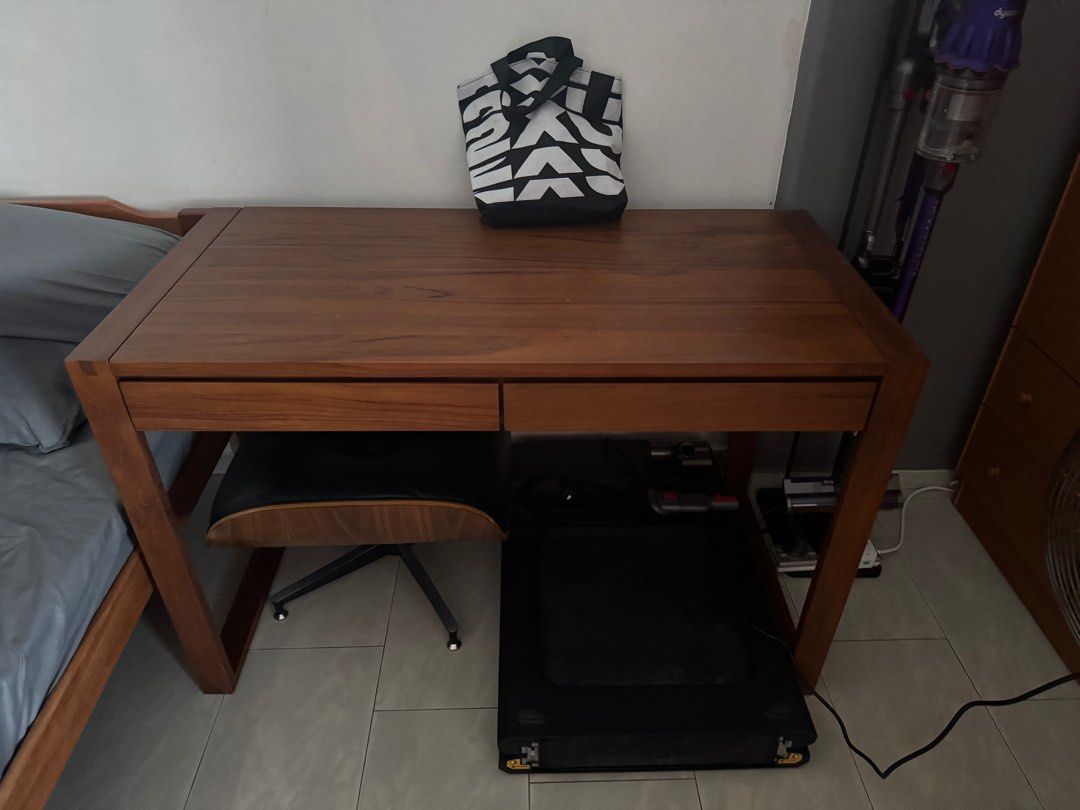 Study Table (Category: Tables & Sets) located in Singapore. Submitted by helloworld8373 (Listing ID 1340358791, Image 2). Description: Scanteak study table. Arrange Self-Collection. .