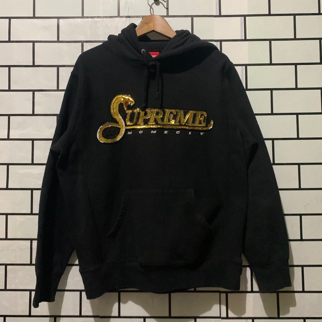 Supreme Sequin Snake Hoodie