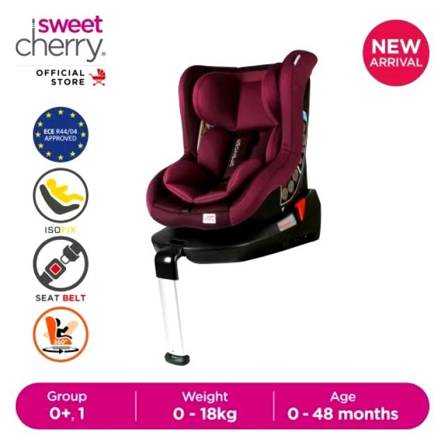 Sweet Cherry ISOFIX 360 Car Seat Babies Kids Going Out Car Seats on Carousell
