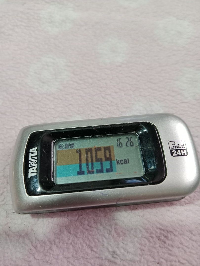 TANITA Activity Meter / Calorhythm (Category: Health Monitors & Weighing Scales) located in Tabaco. Submitted by fritznicoleshoppe (Listing ID 1340428110, Image 3). Description: TANITA Activity Meter / Calorhythm. Slightly used. Working po. Newly-replaced battery. Issue: Japanese language pero madali naman gamitin..