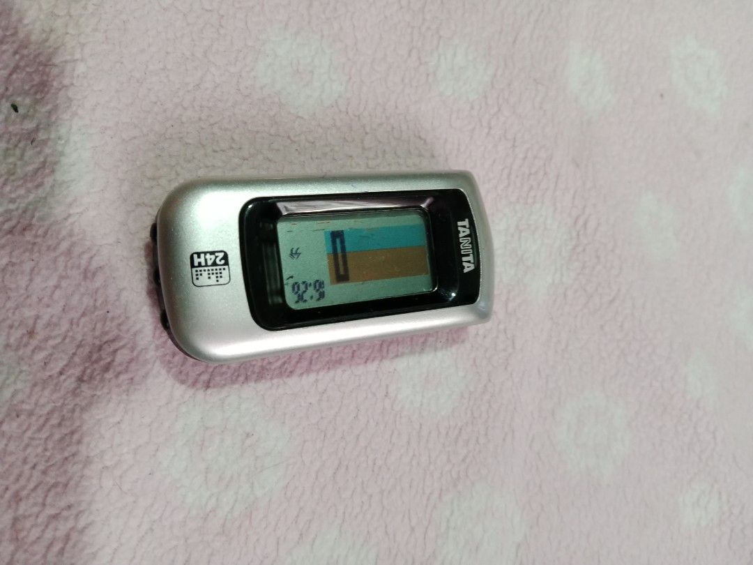 TANITA Activity Meter / Calorhythm (Category: Health Monitors & Weighing Scales) located in Tabaco. Submitted by fritznicoleshoppe (Listing ID 1340428110, Image 2). Description: TANITA Activity Meter / Calorhythm. Slightly used. Working po. Newly-replaced battery. Issue: Japanese language pero madali naman gamitin..