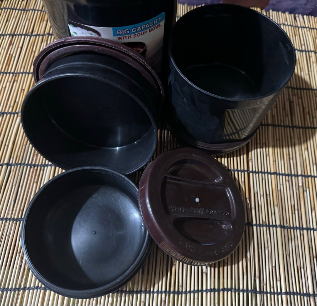 Tiger Food Container (Category: Food Organization & Storage) located in San Pedro. Submitted by fieldofgold19 (Listing ID 1340290045, Image 3). Description: Includes 3 containers: rice bowl, viand bowl and soup bowl Note: no strap .