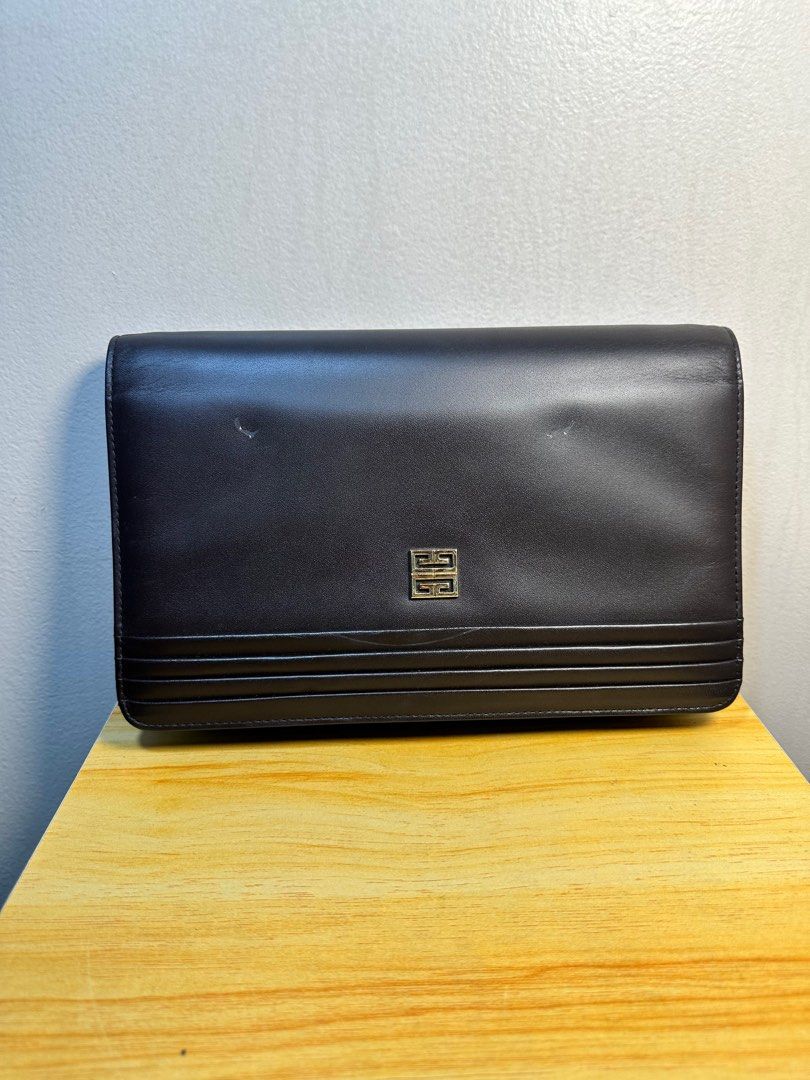 Vintage Givenchy Bag (Gold hardware) (Category: Luxury Bags & Wallets) located in Manila. Submitted by giagurl14 (Listing ID 1340311206, Image 1). Description: Vintage Givenchy Bag with gold hardware. Can be worn as clutch or with the gold sling chain. Bought from Osaka Japan with no inclusions. Had it cleaned and restored to the best condition possible (see attached invoice from Leatherfix PH). .