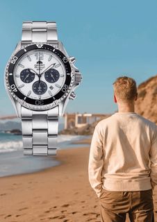 東方錶 ORIENT SOLAR 太陽能 series 黑色圈 銀色面 不銹鋼 20bar 防水 藍寶石抗磨損玻璃 RA-TX0203S64240104903937110