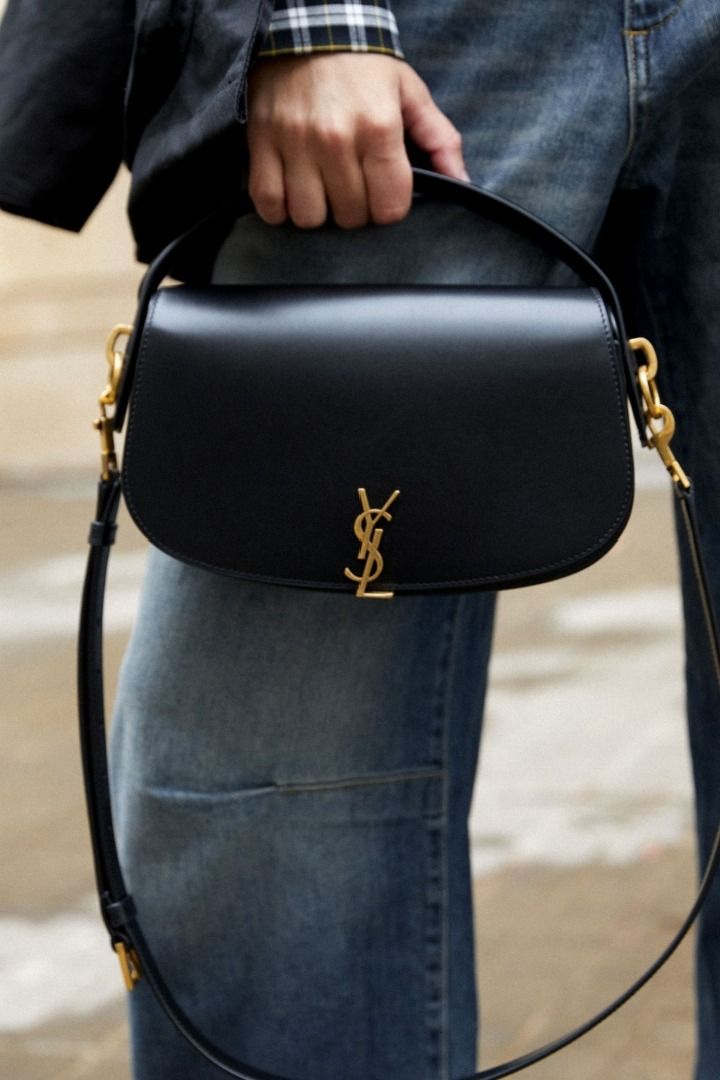 Saint Laurent YSL Flap Crossbody Bag in Leather Luxury Bags Wallets on Carousell