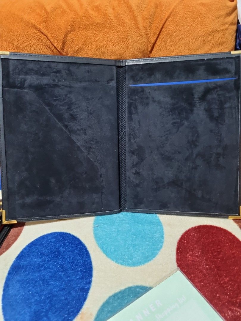 Black Leather File Organizer (Category: Stationery & School Supplies) located in Paombong. Submitted by sweetdeals0181656 (Listing ID 1340615515, Image 2). Description: Hardbound.