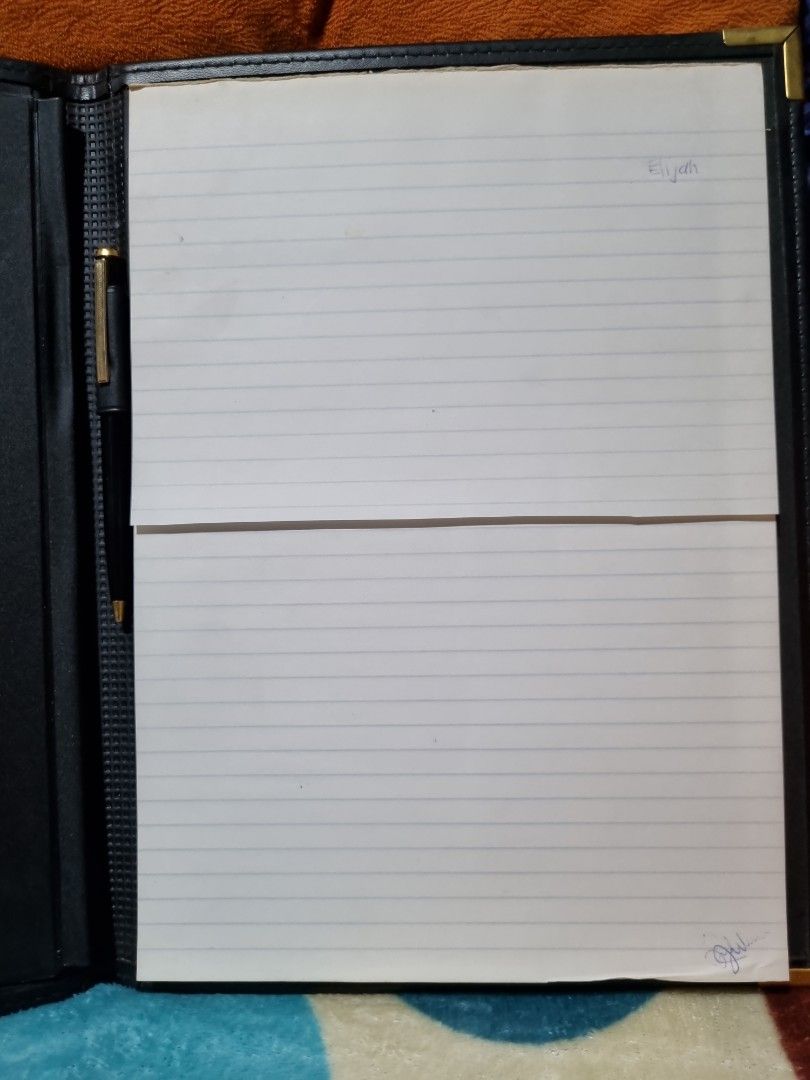 Black Leather File Organizer (Category: Stationery & School Supplies) located in Paombong. Submitted by sweetdeals0181656 (Listing ID 1340616143, Image 3). Description: Brand:Rexel With Pen included, needs refill..