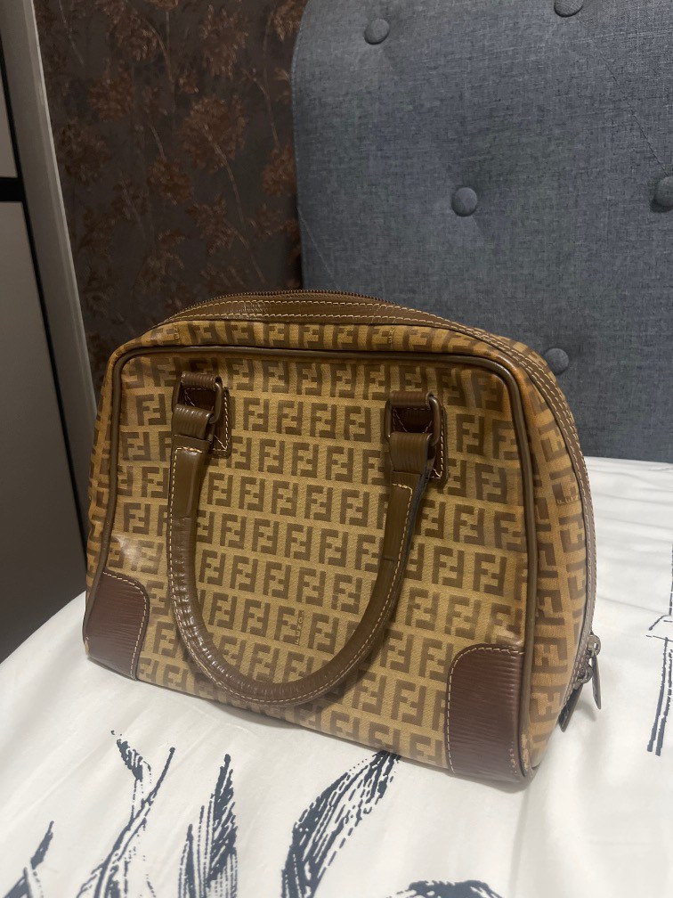 FENDI Zucchino Handle Bag Luxury Bags Wallets on Carousell