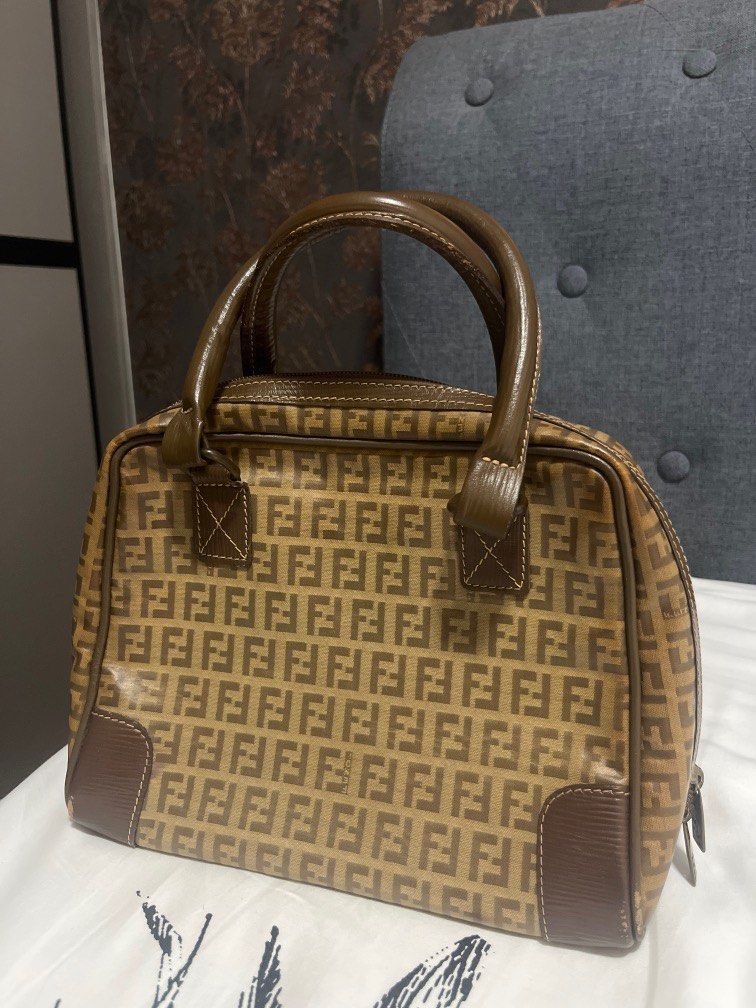 FENDI Zucchino Handle Bag Luxury Bags Wallets on Carousell