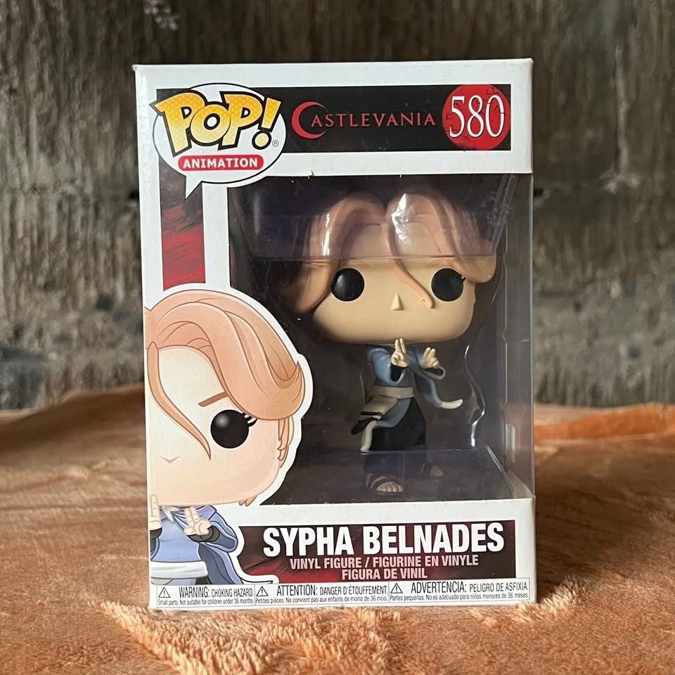 Funko Pop! Animation: Castlevania - Sypha Belnades (580) (Category: Toys & Games) located in Caloocan City. Submitted by cheescuh (Listing ID 1340563099, Image 1). Description: Funko Pop! Animation: Castlevania - Sypha Belnades (580) - back in box - stored without protector but safely stored in cabinet - also available: Blue Fangs (583) RFS: decluttering MOP: GCash, Maya, bank transfer, COD MOD: Grab, Lalamove, J&T direct.
