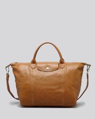 Longchamp Le Pliage Cuir Satchel Bag in Camel Luxury Bags Wallets on Carousell