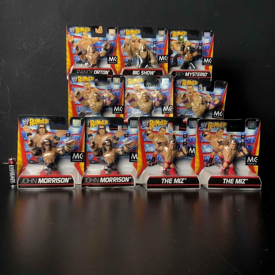 MATTEL WWE Rumblers Wrestling Wrestler Mini Figure, Hobbies & Toys ...