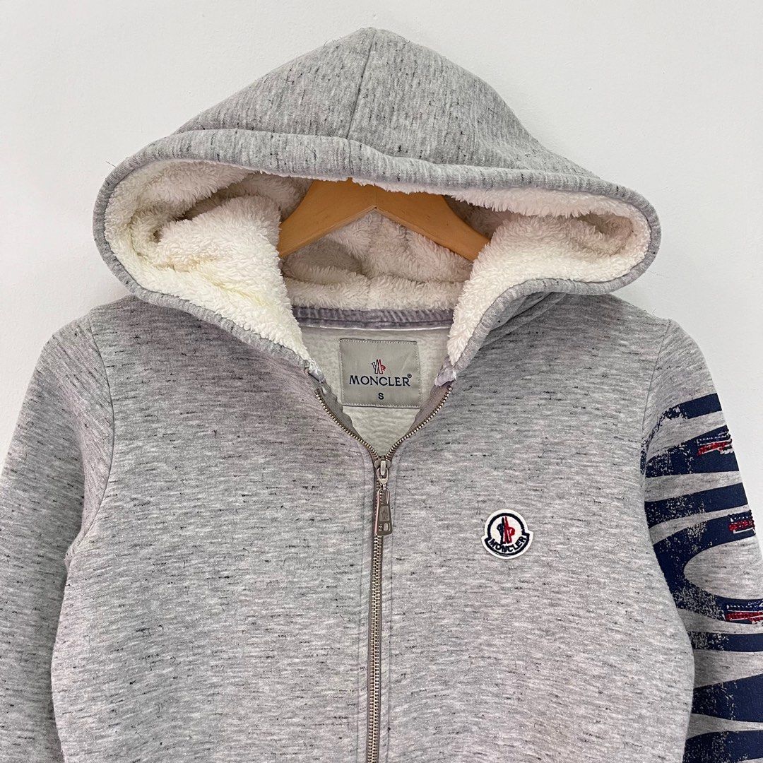 Moncler sherpa hoodie deals