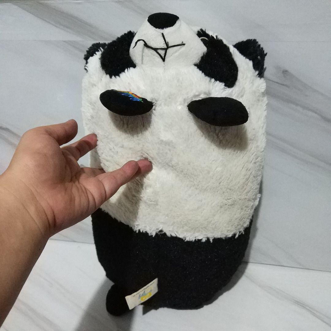 Panda, Duck & Elephant EQ Stuffed Toy Log Long Pillow (Category: Plushies & Soft Toys) located in Bulacan. Submitted by chiruth (Listing ID 1340506549, Image 2). Description: 200 each Signs of use, needs cleaning.