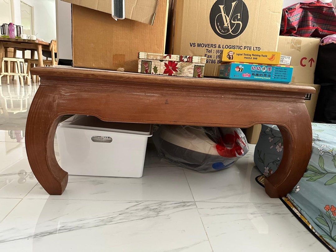 Solid Wood Coffee Table (Category: Tables & Sets) located in Singapore. Submitted by listrlistings (Listing ID 1340516421, Image 2). Description: Top is 90x90, and it’s 44cm tall Got this solid wood table awhile back but we’re planning to get new layouts and furniture hence selling this :’) It’s in good condition and perfect shape, super open to negotiation, so chat with me for a deal! .