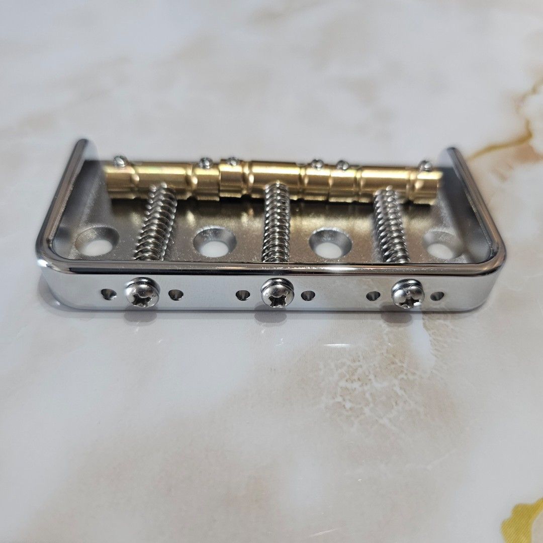 Telecaster Half Bridge - Solid (Category: Music Accessories) located in Singapore. Submitted by trifacta (Listing ID 1340539617, Image 3). Description: As shown, the bridge plate metal is thicker than stand Tele bridge, comfortable for palm muting..