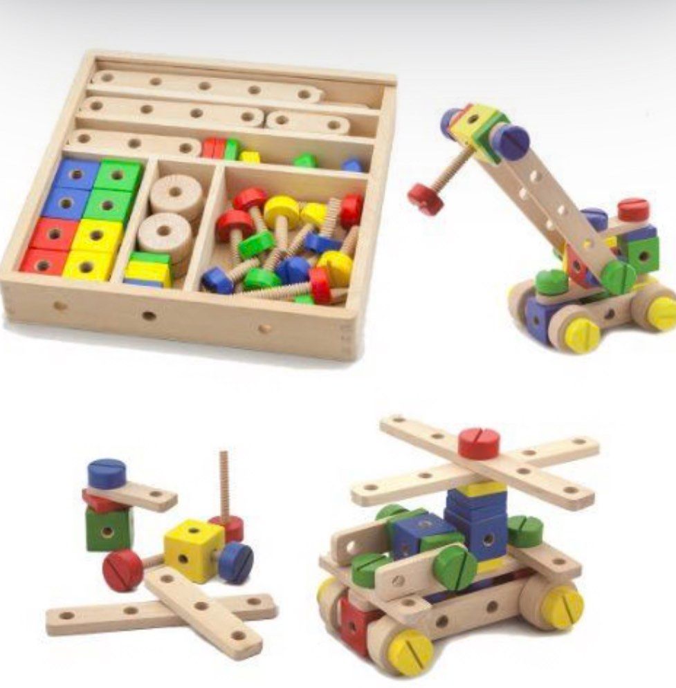 VIGA Toys | Construction Set (retail 2300) (Category: Educational & Learning Toys) located in Manila. Submitted by hellothere2012 (Listing ID 1340665666, Image 1). Description: Let your child’s imagination run wild and their fine motor skills develop as they play with this VIGA Construction Set. There is nothing more FUN than screwing and unscrewing different creations. Budding builders will adore this set. Colourful and fun, it will quickly beco