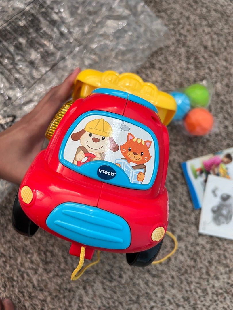 Vtech drop and go dump truck (Category: Kids Toys) located in Cavite. Submitted by fordeclutter (Listing ID 1340658651, Image 3). Description: New- Open box One vtech drop and go dump tryck 3 rocks User manual With melody push buttons .